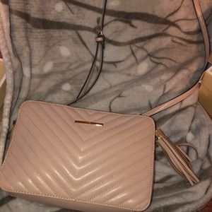 Light pink cross body purse